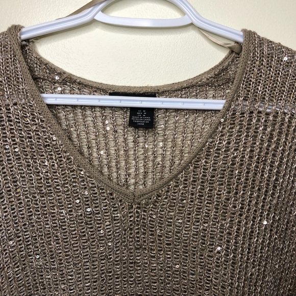 DKNY knit sequin oversized slouchy sweater size M - Picture 5 of 8